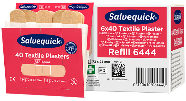 Salvequick kangaslaastari 6X40KPL