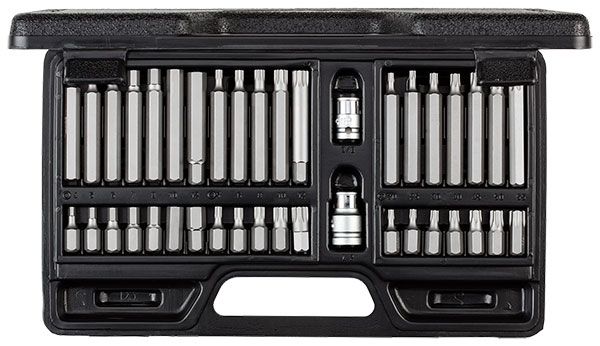 Bits-sarja 10MM 3/8"1/2" torx,xzn,kuusio