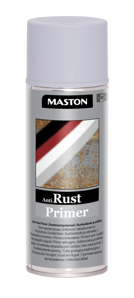 MASTON spraymaali anti rust-primer harmaa 400ML