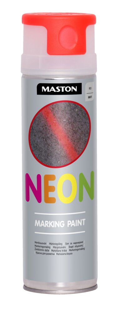MASTON merkkausvärispray neon punainen 500ML