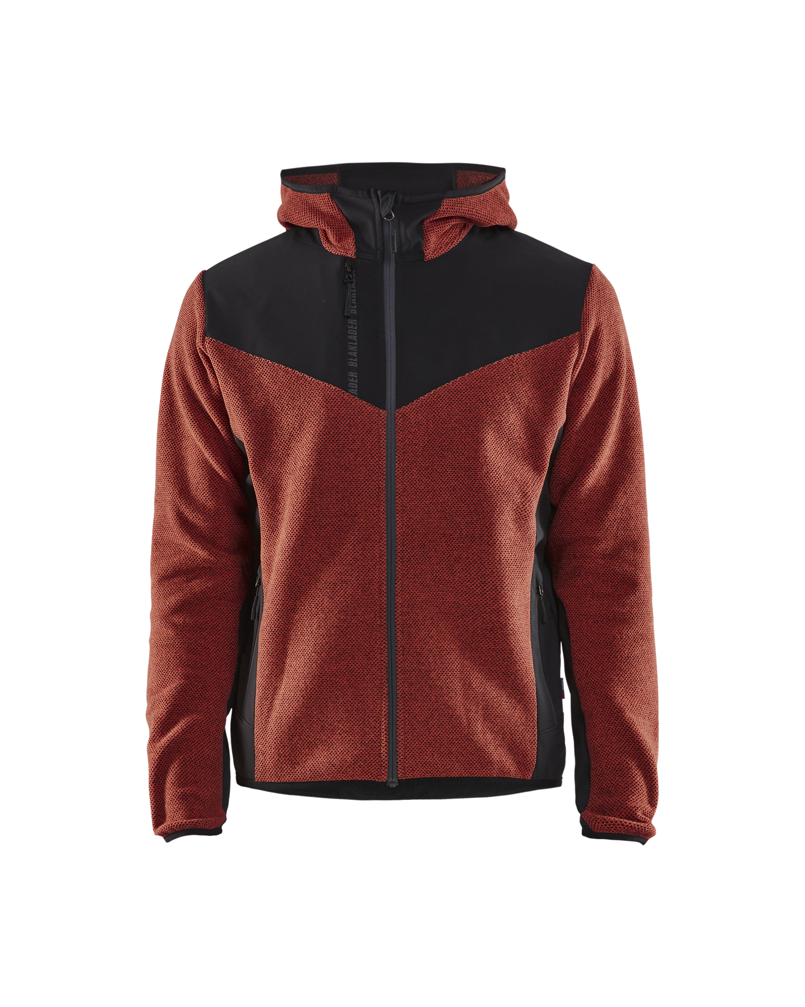 Knitted Jacket Burned Red/Black