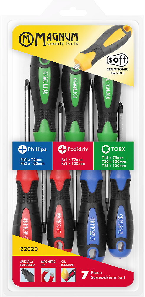 Ruuvitalttasarja Ph/Pz/TORX 7-os