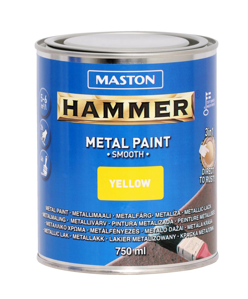 Hammer sileä keltainen 750ML