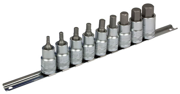 Hylsysarja 1/2" kiskossa 5-17MM kuusiok.
