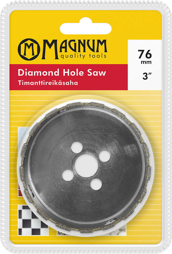 Timanttireikäsaha 76mm