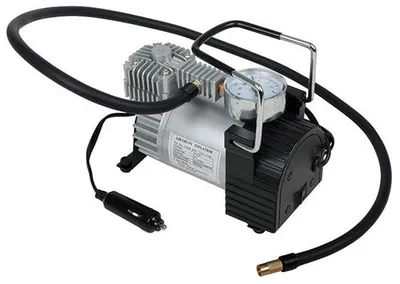 Kompressori mittarilla 12V metallia