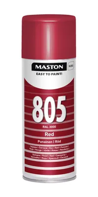 MASTON spraymaali punainen 100 400ML RAL3000