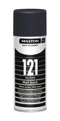 MASTON spraymaali mattamusta 100 400ML RAL9005M