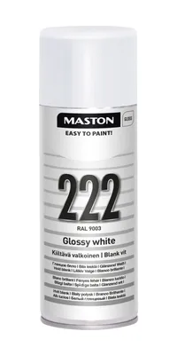 MASTON spraymaali kiiltävä valkoinen 400ML