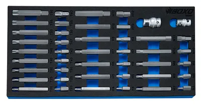 Bits-sarja 3/8"&1/2" torx,xzn,kuusio
