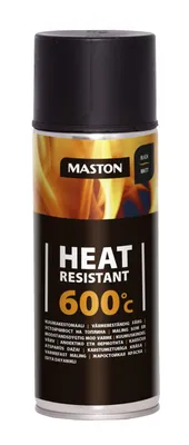 Spraymaali kuumakesto 600C musta 400ML